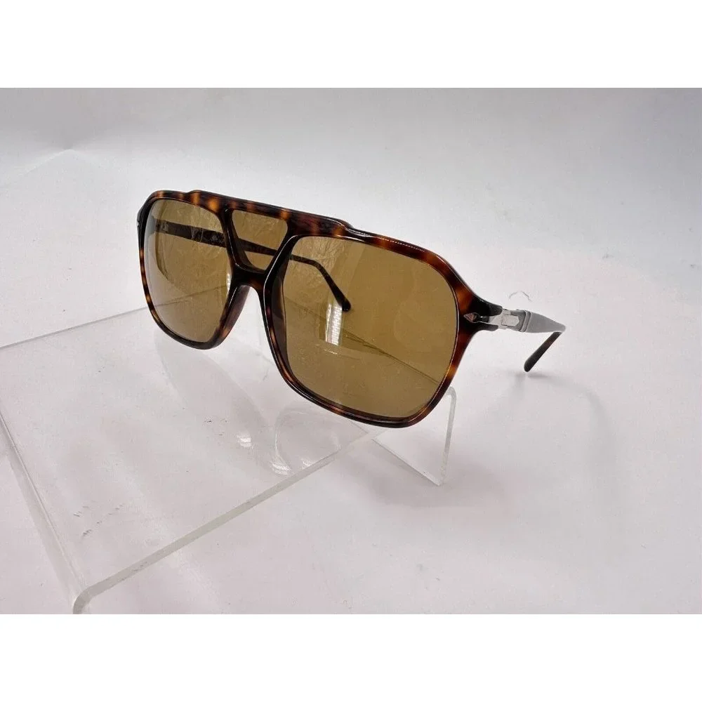 PERSOL PO3223S 24 53 Havana Square Men's 59 mm Sunglasses (AB)